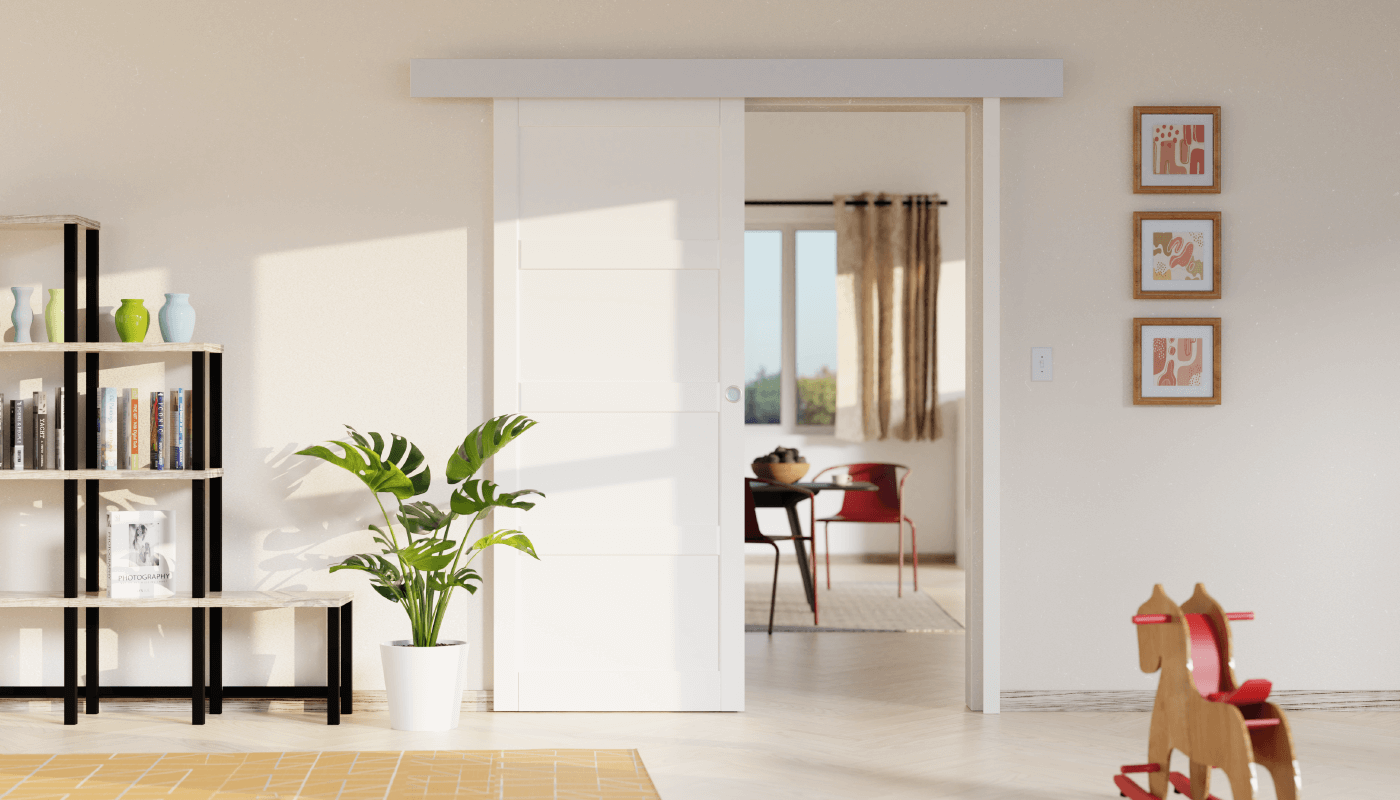 Conception 3D porte d'intérieur