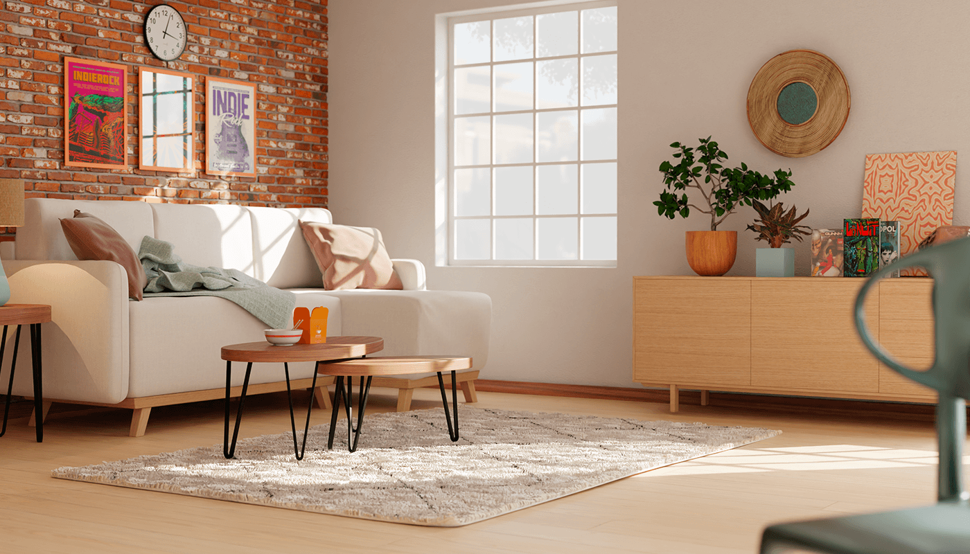 Conception 3D architecture d'intérieur