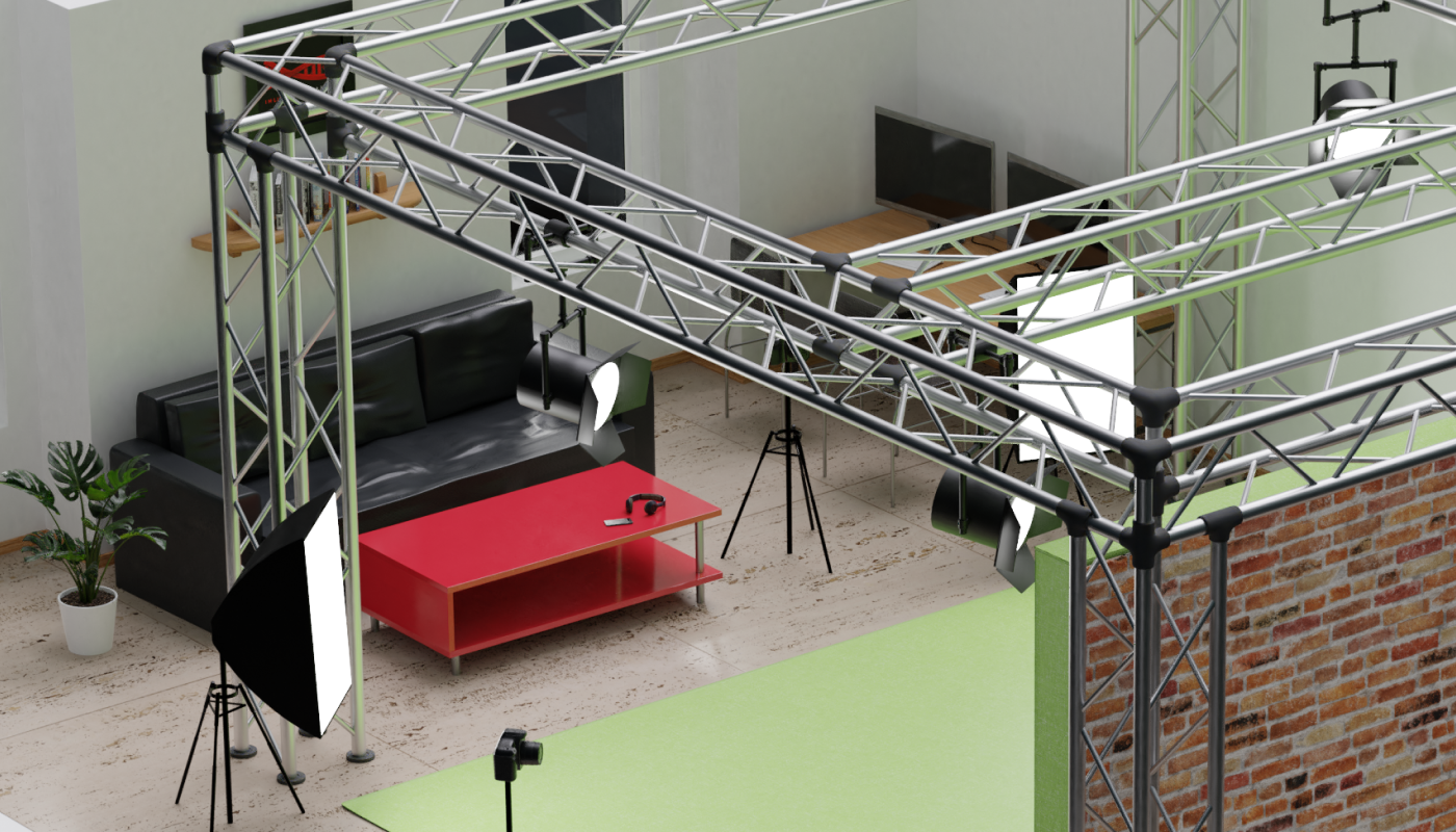 Conception 3D d'un plateau télé pour Im Life Productions Conception 3D d'un plateau télé pour Im Life Productions