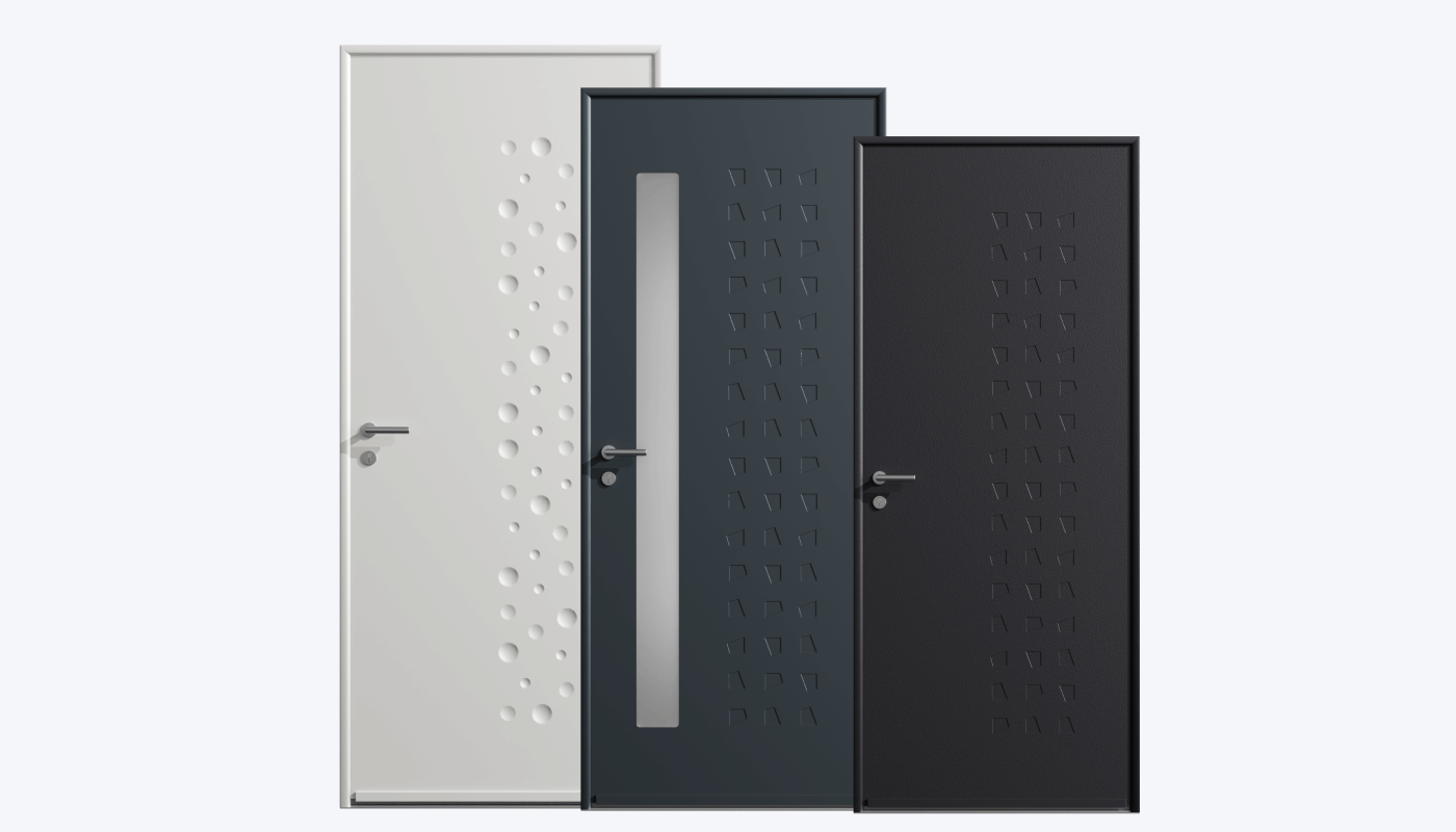 Design et conception Packshot 3D portes d'extérieur Design et conception Packshot 3D portes d'extérieur