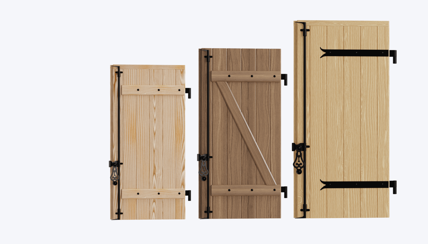 Design et conception Packshot 3D volets battants Design et conception Packshot 3D volets battants